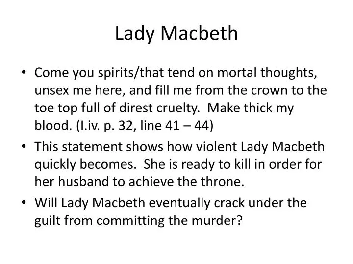 type of speech lady macbeth i v 35 49