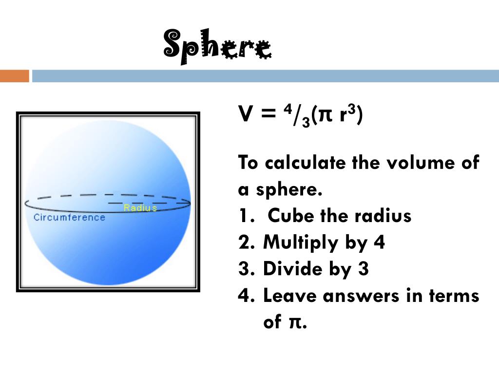PPT - Volume of Cones &amp; Spheres PowerPoint Presentation, free download  - ID:2223888