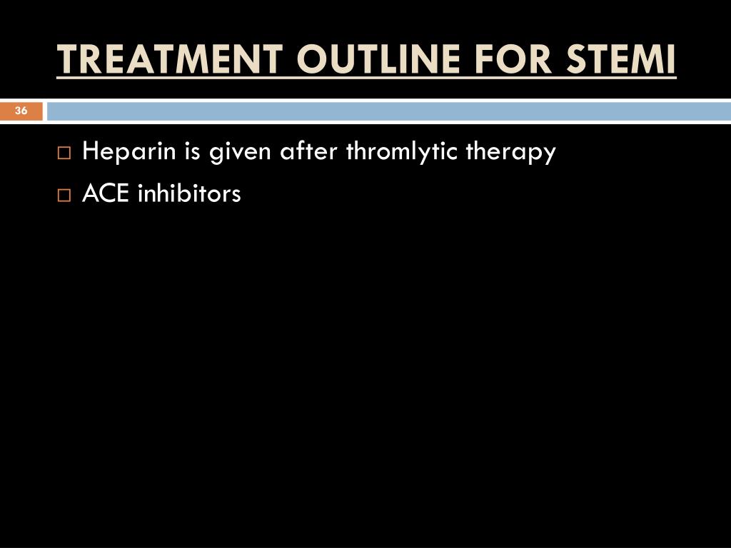 PPT TREATMENT of CHRONIC STABLE ANGINA AND acute coronary syndrome
