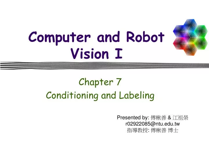 computer and robot vision i n.
