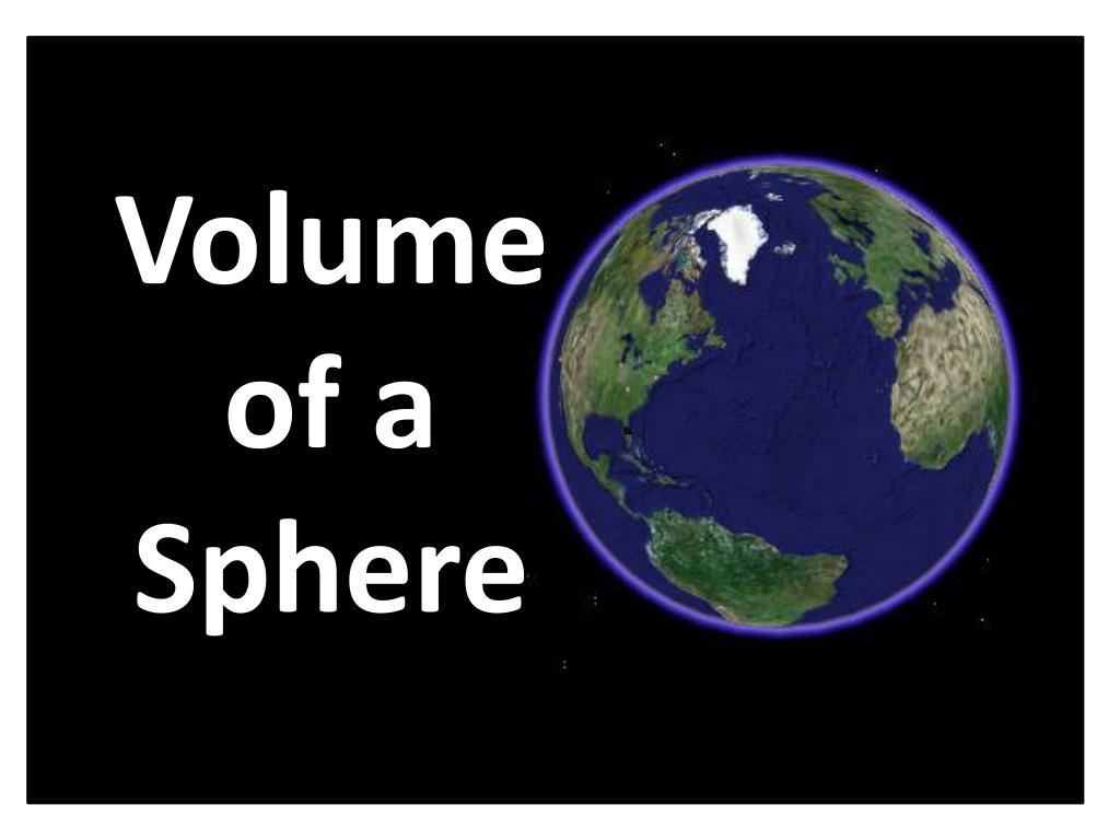 PPT - Volume of a Sphere PowerPoint Presentation, free download
