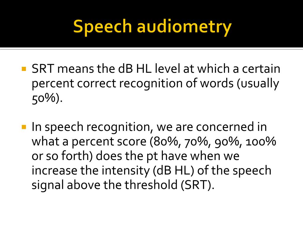 another name for speech detection threshold