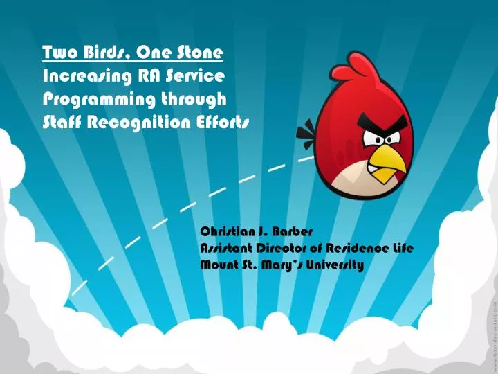 Ppt Two Birds One Stone Increasing Ra Service Programming Through Staff Recognition Efforts Powerpoint Presentation Id 2225432