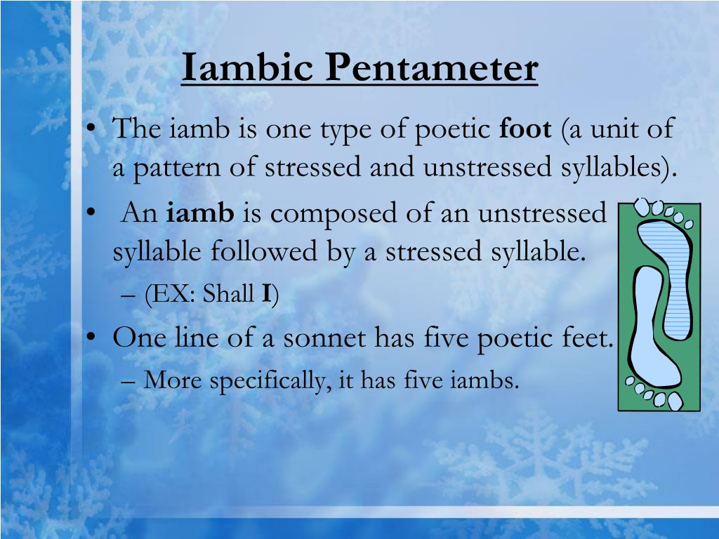 sonnet Iambic Pentameter definition sonnet Iambic Pentameter definition