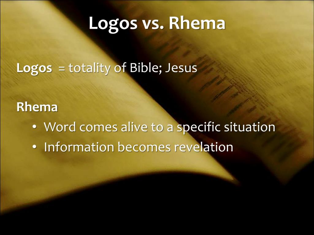 logos word rhema word