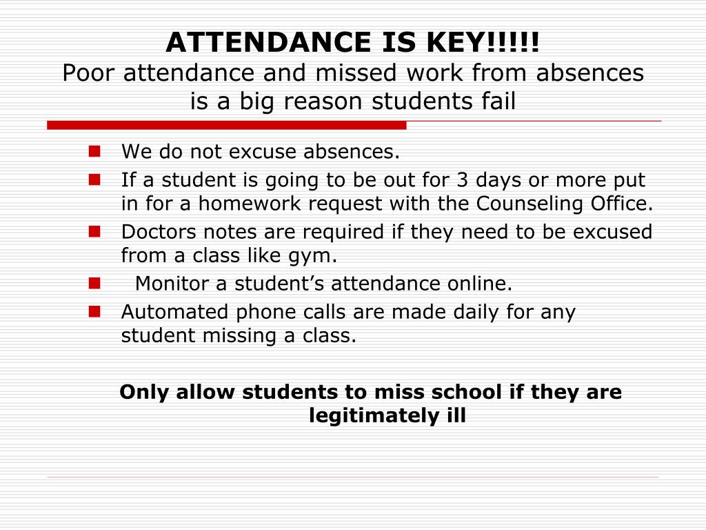 essay about poor attendance in school