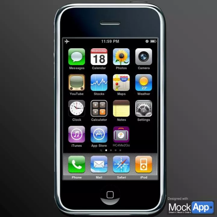 PPT Home Screen This Is A Default IPhone Home Screen To Start Your 