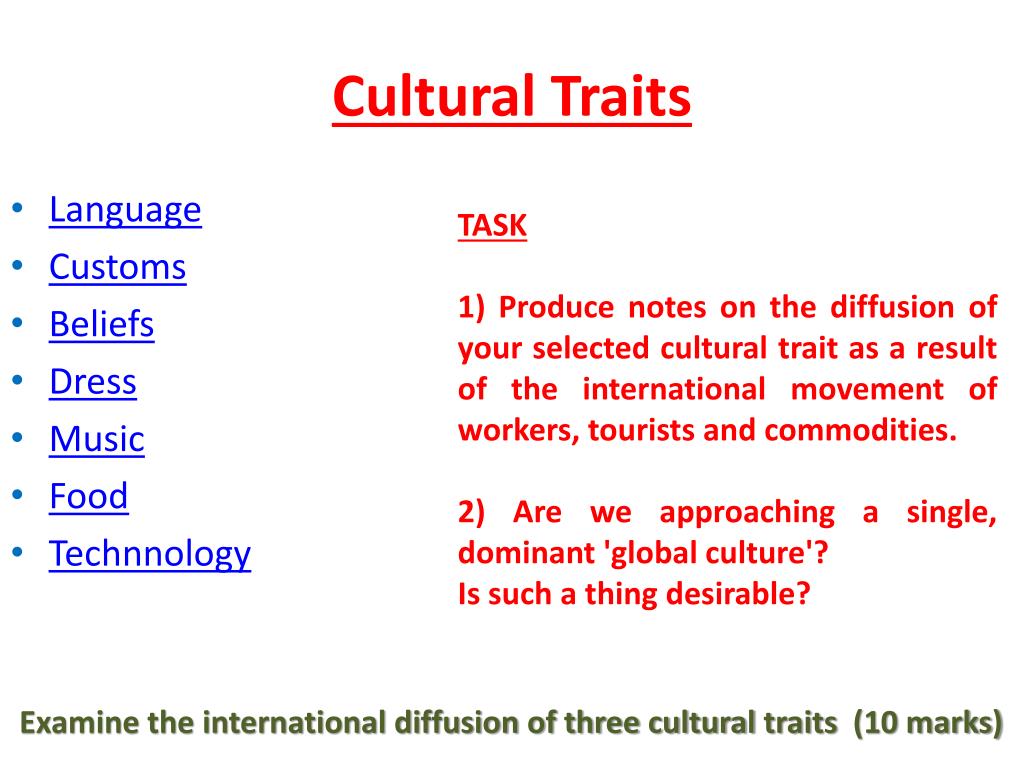 infographic definition of culture trait