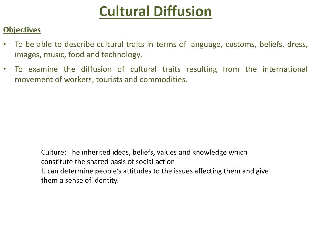 whats cultural diffusion