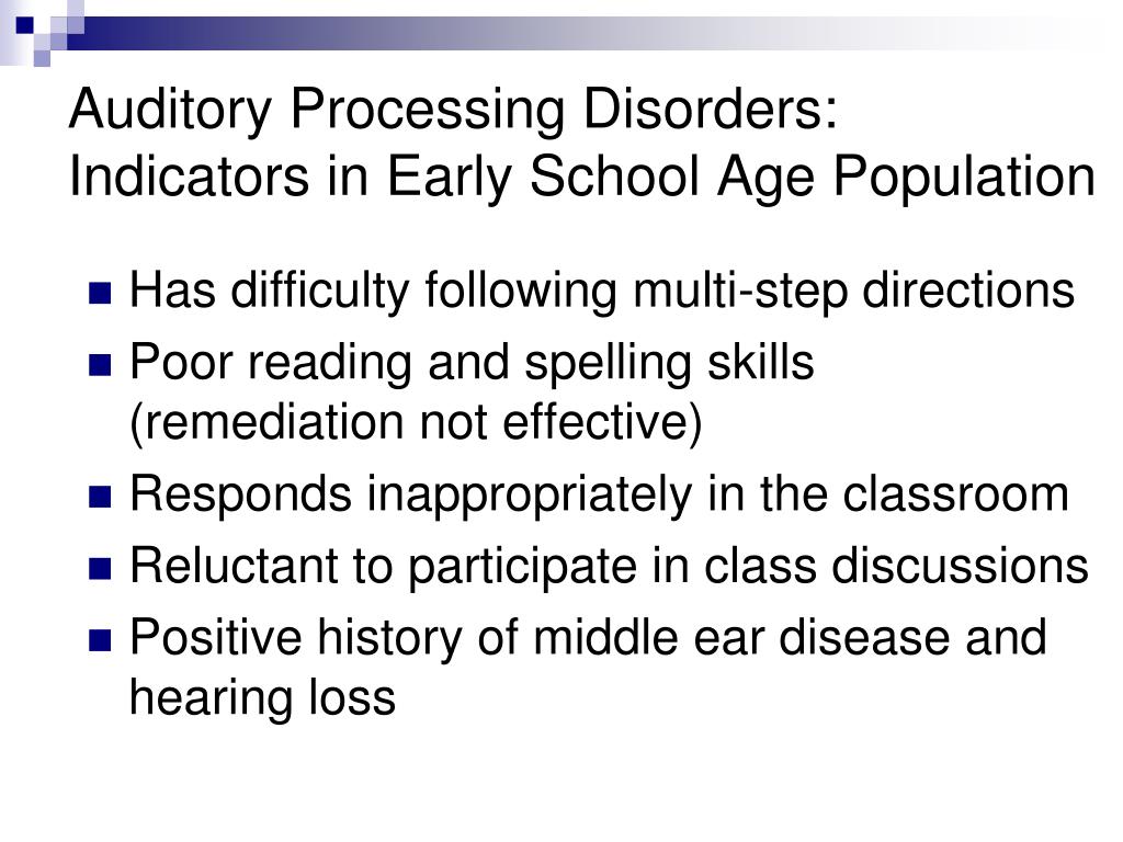 auditory processing disorder in children