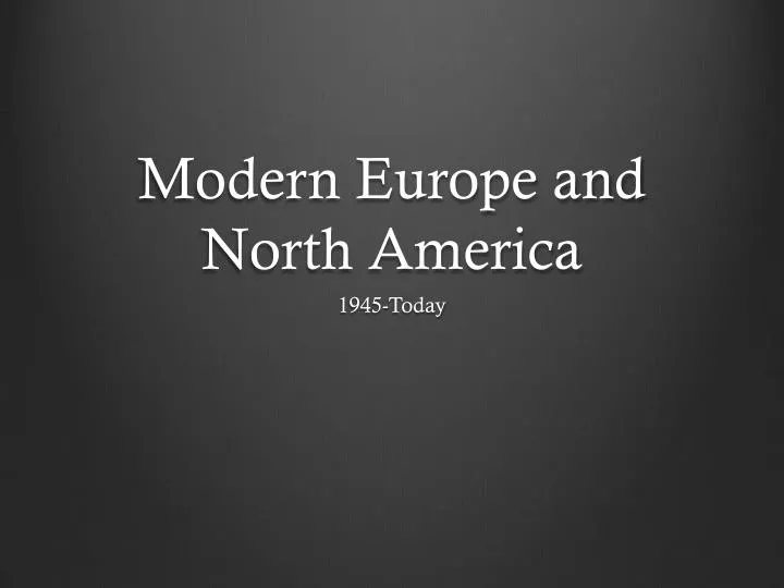 modern europe and north america n.