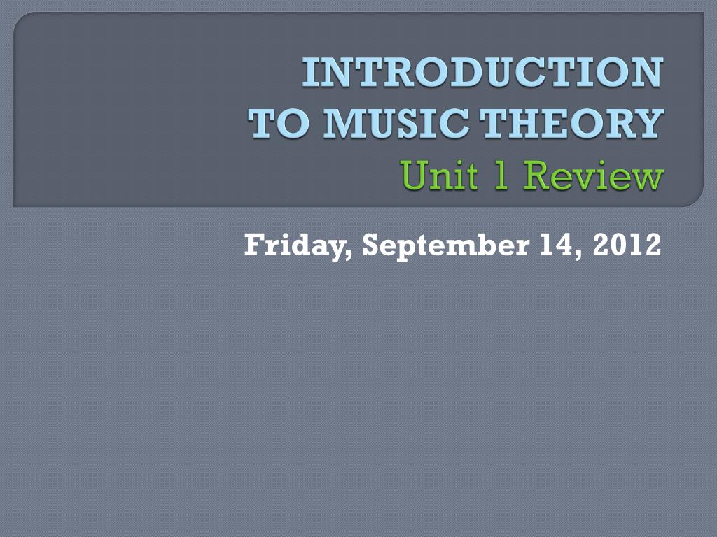 music theory thesis