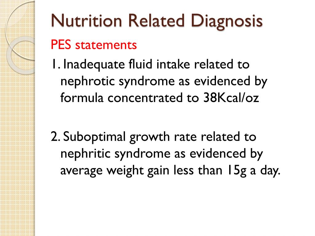 Nephrotic Syndrome Diet Chart