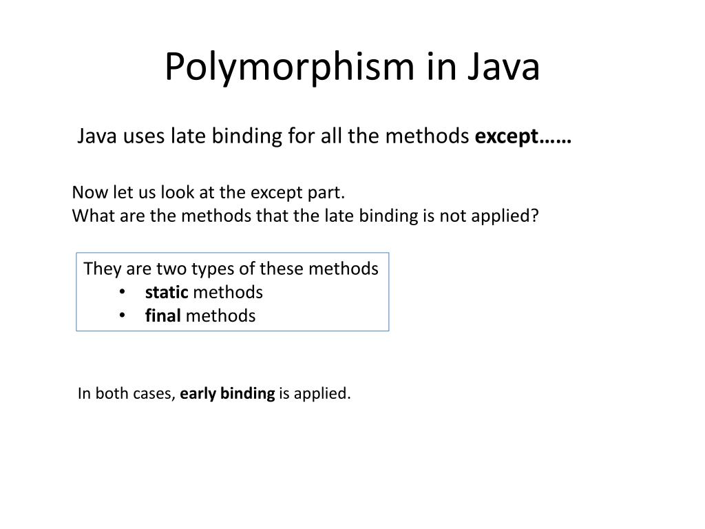polymorphism java declaration polymorphism java declaration