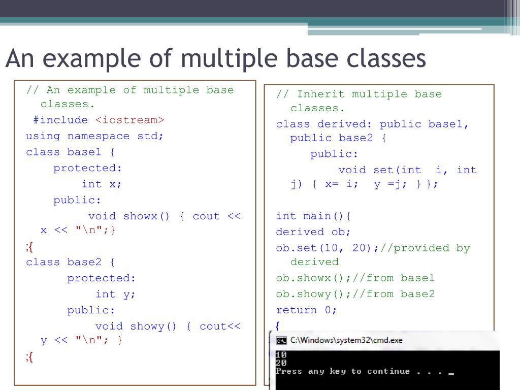 PPT - Inheritance in C++ PowerPoint Presentation, free download - ID ...