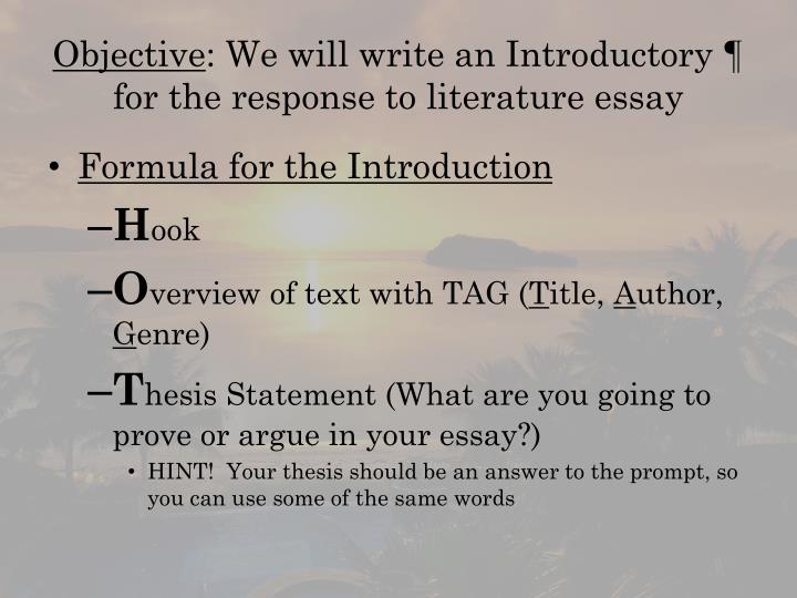 Ppt Response To Literature Essay Powerpoint Presentation Examples Of Biographical Essays Autobiography Essay Examples Ppt Response To Literature Essay Powerpoint Presentation Computer Science Essays also Autobiographical Essay Sample