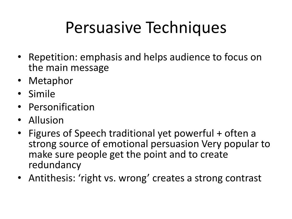 what makes a speech persuasive vs manipulative