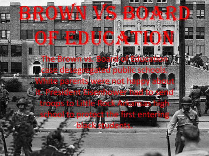 how did brown vs board of education impact education