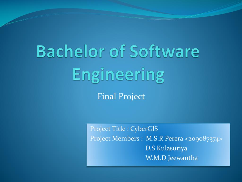software bachelor thesis