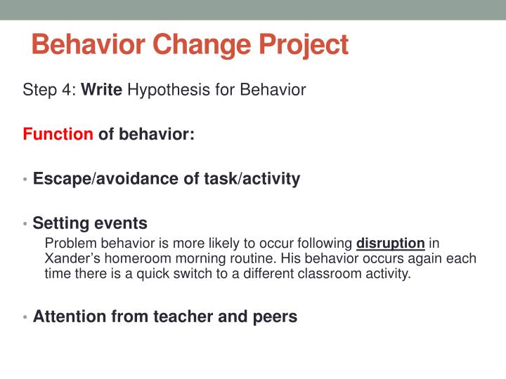 PPT - Behavior Change Project PowerPoint Presentation - ID:2231171