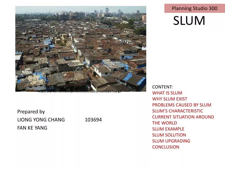 slum case study slideshare