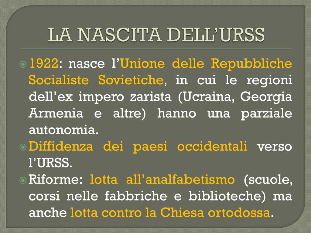 PPT - LA RIVOLUZIONE BOLSCEVICA PowerPoint Presentation, free download