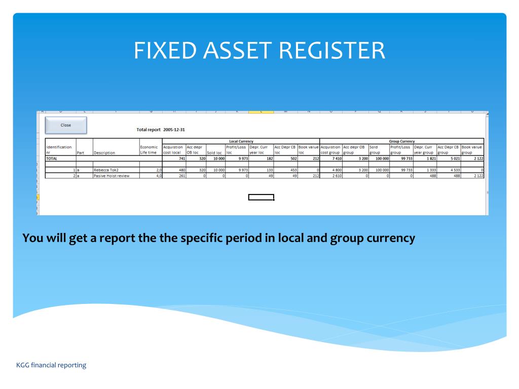 Ppt Fixed Asset Register Powerpoint Presentation Free Download Id2231699 6299