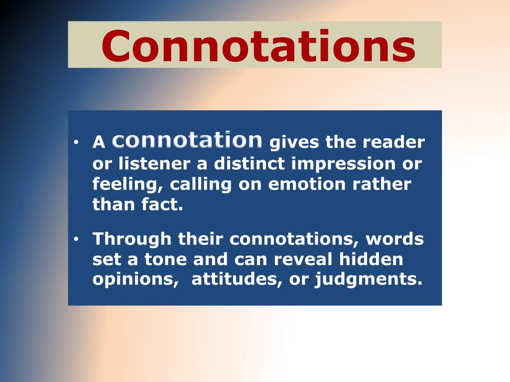 negative connotation negative connotation