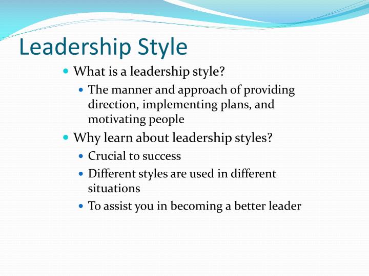 Different Situations Require That Different Styles Of Leadership ️ Compare leadership styles for different situations. 8 Common