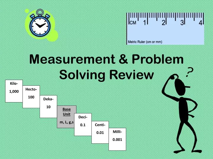 measurement for problem solving
