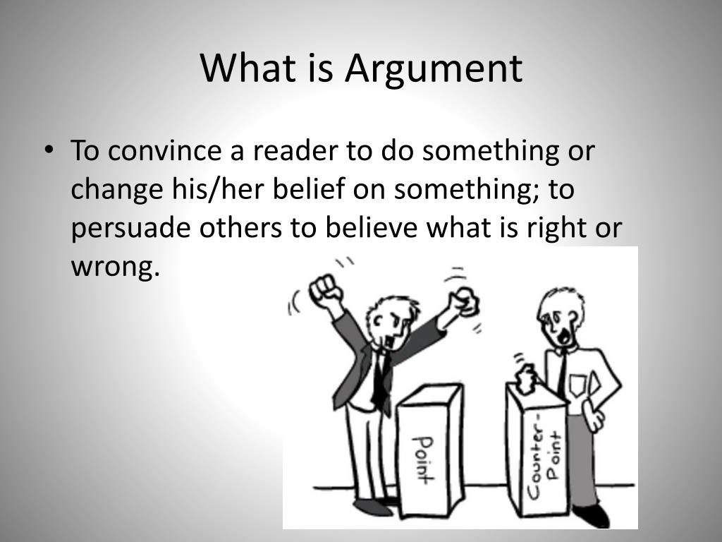 a arguments definition