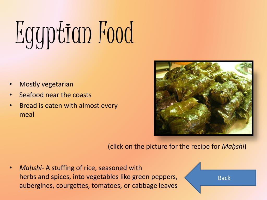 presentation about egyptian food