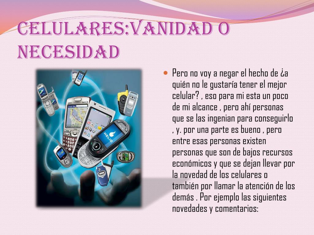 PPT - CELULARES: VANIDAD O NECESIDAD PowerPoint Presentation, free