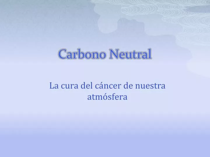 carbono neutral n.