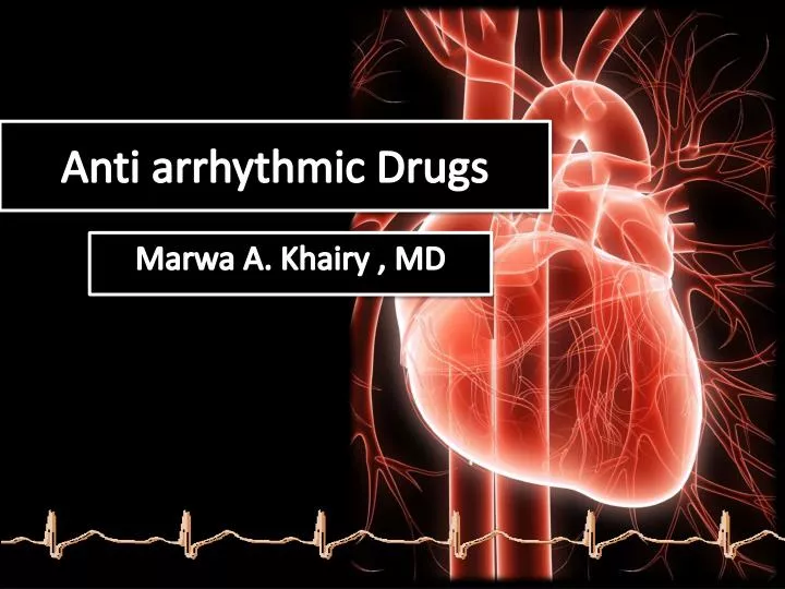 anti arrhythmic drugs n.