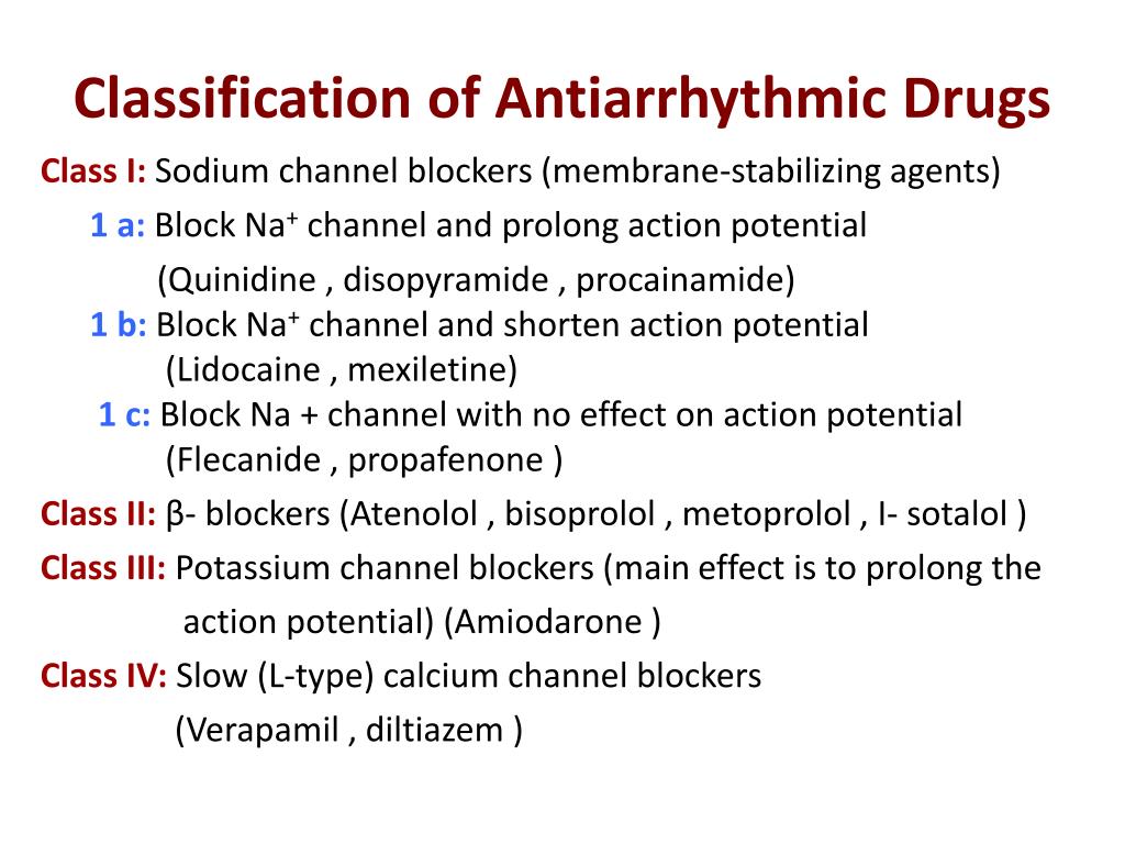 antiarrhythmic drugs powerpoint presentation