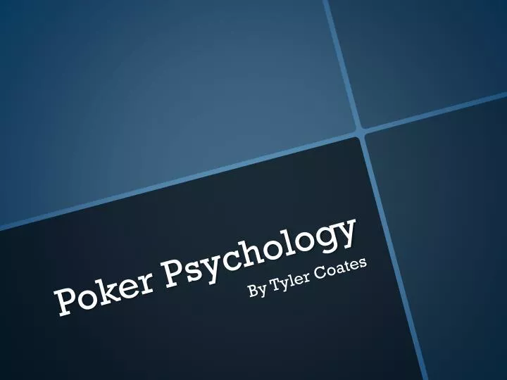 poker psychology n.