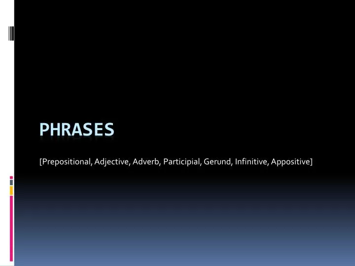 PPT Phrases PowerPoint Presentation, free download ID