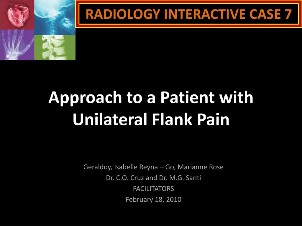 PPT - Approach to a Patient with Unilateral Flank Pain PowerPoint  Presentation - ID:2239502