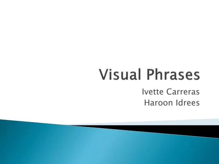 visual presentation phrases