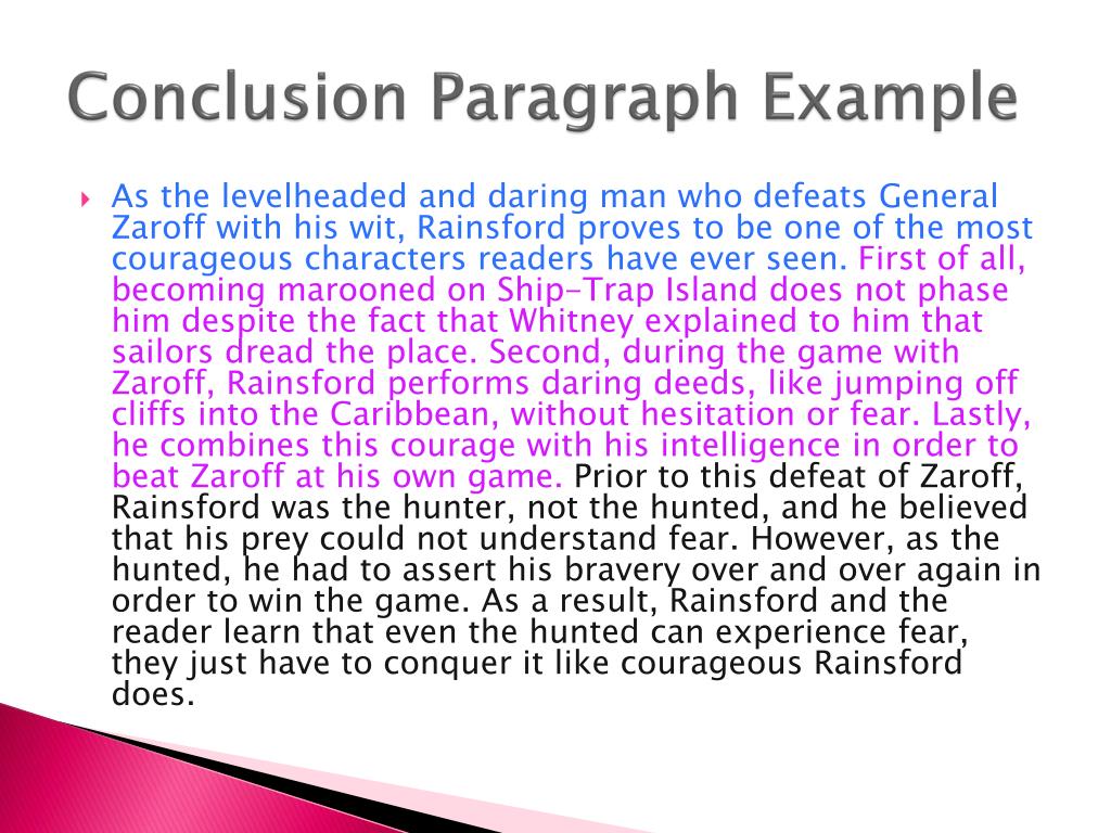 how to write a conclusion paragraph for a biography