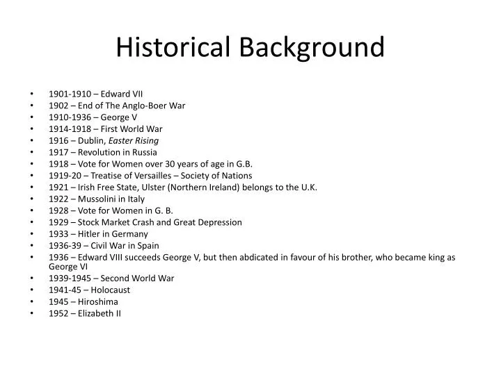 PPT Historical Background PowerPoint Presentation, free download ID