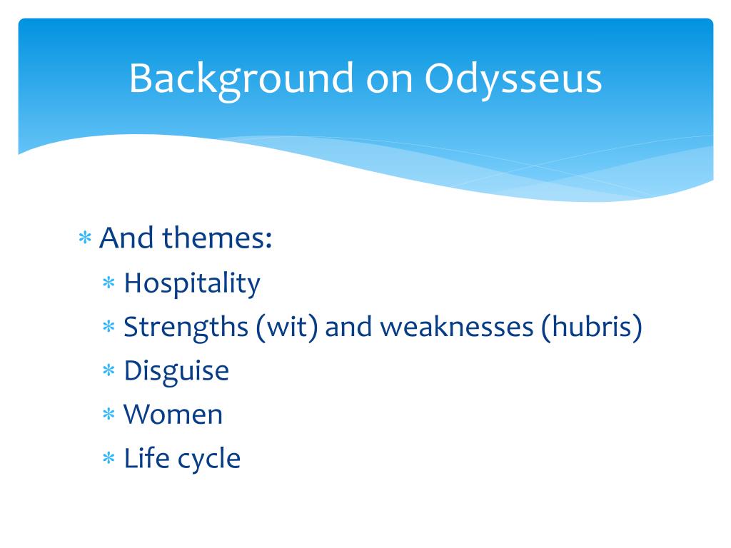 odysseus flaws
