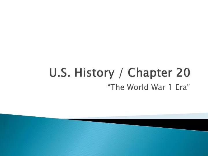 u s history chapter 20 n.