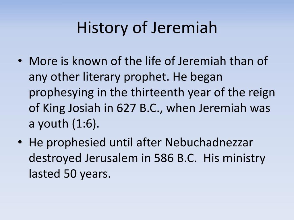 Ppt Jeremiah Powerpoint Presentation Free Download Id2242038