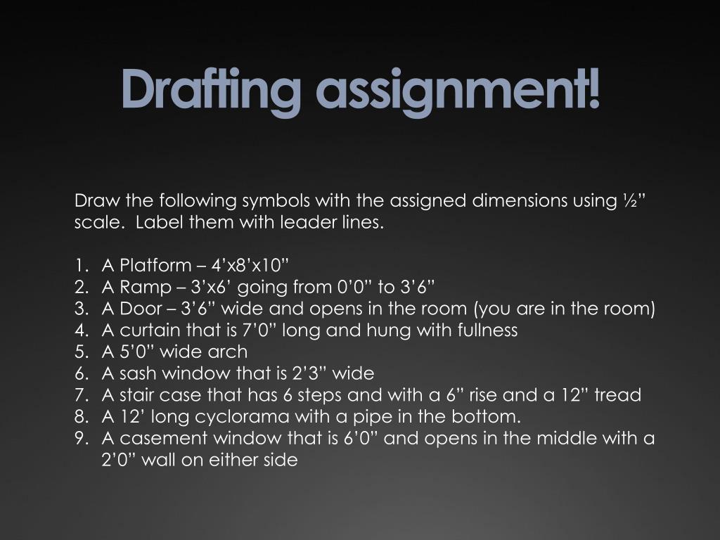 PPT - Drafting symbols and lines PowerPoint Presentation, free download -  ID:2242293