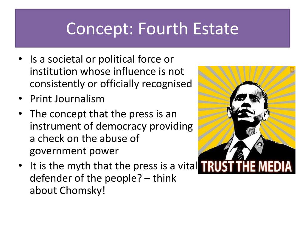 The Concept Of The Fourth Estate