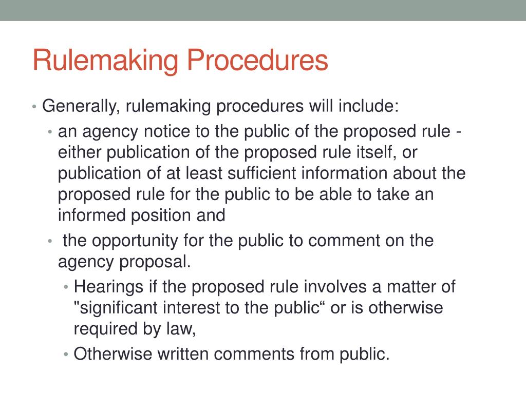PPT - Understanding Montana Administrative Law: Agency-Specific Rules ...
