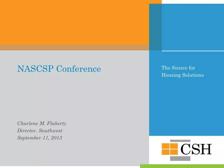 PPT NASCSP Conference PowerPoint Presentation, free download ID2242883