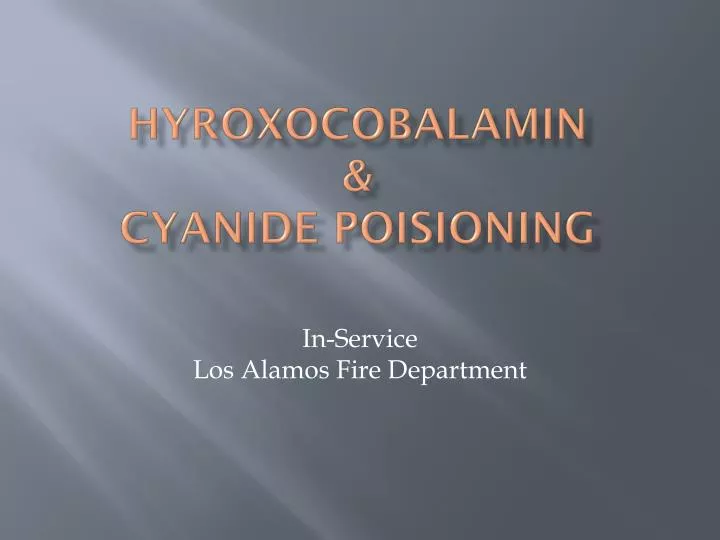 hydroxocobalamin for cyanide poisoning hydroxocobalamin for cyanide poisoning